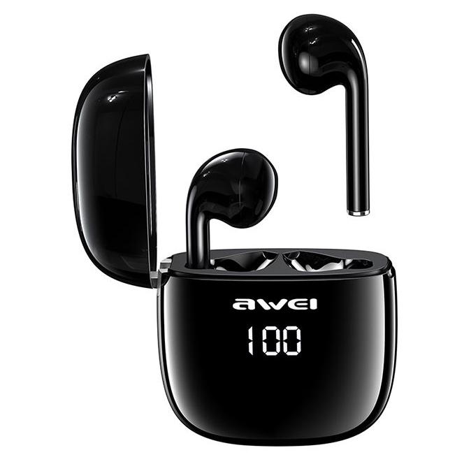 AWEI earphones με θήκη φόρτισης T28P, True Wireless, μαύρα | eLabstore.gr AWEI earphones με θήκη φόρτισης T28P, True Wireless, μαύρα | Αξεσουάρ κινητών | elabstore.gr