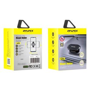 AWEI βάση smartphone για αυτοκίνητο X20, μαγνητική, γκρι | eLabstore.gr AWEI βάση smartphone για αυτοκίνητο X20, μαγνητική, γκρι | Αξεσουάρ κινητών | elabstore.gr