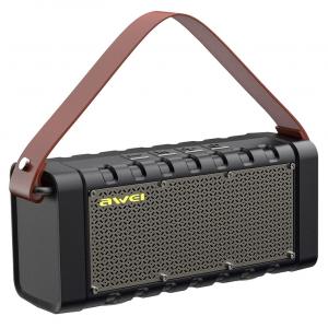 AWEI φορητό ηχείο & power bank Y668, 2x 10W, Bluetooth, 2200mAh, μαύρο | Εικόνα & Ήχος | elabstore.gr