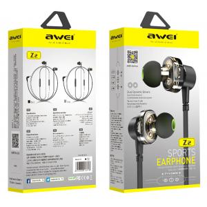 AWEI earphones με μικρόφωνο Z2, 3.5mm, 1.2m, μαύρα | eLabstore.gr AWEI earphones με μικρόφωνο Z2, 3.5mm, 1.2m, μαύρα | Αξεσουάρ κινητών | elabstore.gr