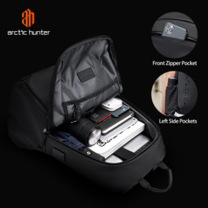 ARCTIC HUNTER τσάντα πλάτης B00423-BK με θήκη laptop 15.6, μαύρη | Οικιακές & Προσωπικές Συσκευές | elabstore.gr