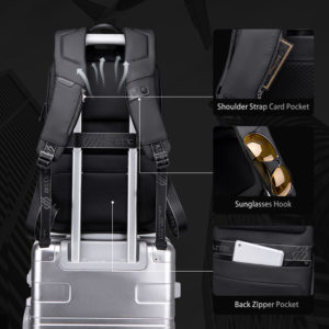 ARCTIC HUNTER τσάντα πλάτης B00443-BK με θήκη laptop 15.6, μαύρη | Οικιακές & Προσωπικές Συσκευές | elabstore.gr