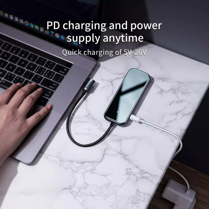 BASEUS USB Type-C hub CAHUB-BZ0G, 3x USB 3.0, Type-C PD, HDMI 4K, γκρι | eLabstore.gr BASEUS USB Type-C hub CAHUB-BZ0G, 3x USB 3.0, Type-C PD, HDMI 4K, γκρι | Συνοδευτικά PC | elabstore.gr