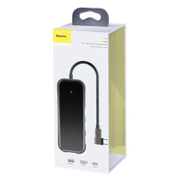 BASEUS USB Type-C hub CAHUB-BZ0G, 3x USB 3.0, Type-C PD, HDMI 4K, γκρι | eLabstore.gr BASEUS USB Type-C hub CAHUB-BZ0G, 3x USB 3.0, Type-C PD, HDMI 4K, γκρι | Συνοδευτικά PC | elabstore.gr