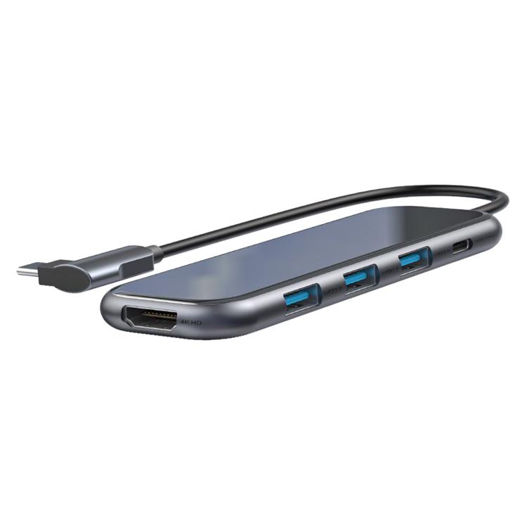 BASEUS USB Type-C hub CAHUB-BZ0G, 3x USB 3.0, Type-C PD, HDMI 4K, γκρι | eLabstore.gr BASEUS USB Type-C hub CAHUB-BZ0G, 3x USB 3.0, Type-C PD, HDMI 4K, γκρι | Συνοδευτικά PC | elabstore.gr