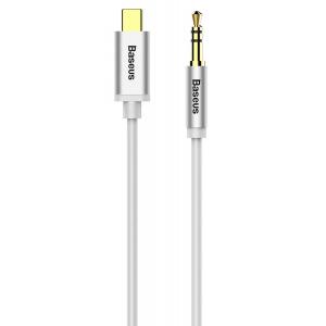 BASEUS καλώδιο USB Type-C σε 3.5mm Yiven CAM01-02, 1.2m, λευκό | Αξεσουάρ κινητών | elabstore.gr