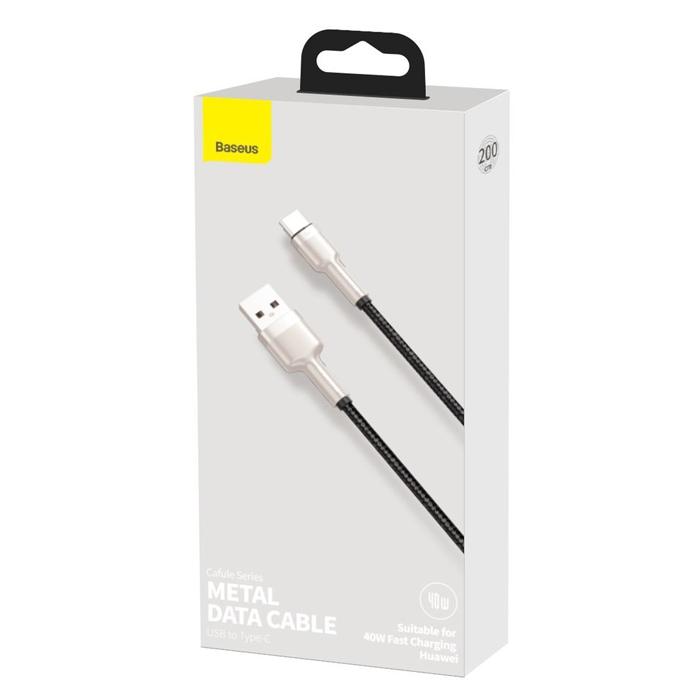 BASEUS καλώδιο USB σε USB Type-C CATJK-B01, 40W, 2m, μαύρο | eLabstore.gr BASEUS καλώδιο USB σε USB Type-C CATJK-B01, 40W, 2m, μαύρο | Αξεσουάρ κινητών | elabstore.gr