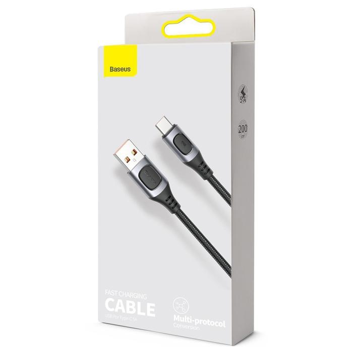 BASEUS καλώδιο USB σε USB Type-C CATSS-B0G, 5A, 2m, μαύρο | eLabstore.gr BASEUS καλώδιο USB σε USB Type-C CATSS-B0G, 5A, 2m, μαύρο | Αξεσουάρ κινητών | elabstore.gr