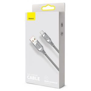 BASEUS καλώδιο USB σε USB Type-C CATSS-B0S, 5A, 2m, γκρι | eLabstore.gr BASEUS καλώδιο USB σε USB Type-C CATSS-B0S, 5A, 2m, γκρι | Αξεσουάρ κινητών | elabstore.gr