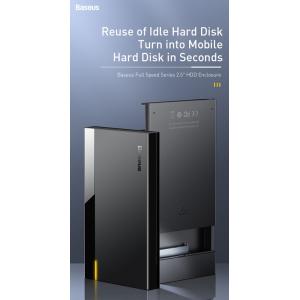 BASEUS εξωτερική θήκη για 2.5" HDD CAYPH-C01, Type-C Gen2, 10Gbps, μαύρη | eLabstore.gr BASEUS εξωτερική θήκη για 2.5" HDD CAYPH-C01, Type-C Gen2, 10Gbps, μαύρη | Συνοδευτικά PC | elabstore.gr