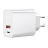 BASEUS φορτιστής τοίχου CCFS-C02, USB & USB Type-C, 30W, λευκός | eLabstore.gr BASEUS φορτιστής τοίχου CCFS-C02, USB & USB Type-C, 30W, λευκός | Αξεσουάρ κινητών | elabstore.gr