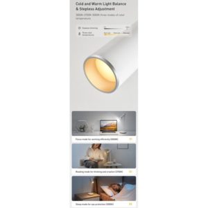 BASEUS φωτιστικό γραφείου DGIWK-A02, 3000K-5000K, 3.8W, 1800mAh, λευκό | eLabstore.gr BASEUS φωτιστικό γραφείου DGIWK-A02, 3000K-5000K, 3.8W, 1800mAh, λευκό | Φωτισμός | elabstore.gr