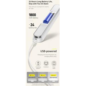 BASEUS LED φωτιστικό DGXC-02, 3000K-5000K, 5W, 1800mAh, λευκό | eLabstore.gr BASEUS LED φωτιστικό DGXC-02, 3000K-5000K, 5W, 1800mAh, λευκό | Φωτισμός | elabstore.gr