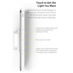 BASEUS LED φωτιστικό DGXC-02, 3000K-5000K, 5W, 1800mAh, λευκό | eLabstore.gr BASEUS LED φωτιστικό DGXC-02, 3000K-5000K, 5W, 1800mAh, λευκό | Φωτισμός | elabstore.gr