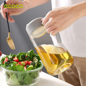 ECOCO γυάλινο δοχείο λαδιού-ξιδιού E1810, 1000ml, γκρι | Οικιακές & Προσωπικές Συσκευές | elabstore.gr