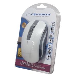 ESPERANZA ασύρματο ποντίκι Uranus EM126EW, οπτικό, 1600DPI, λευκό | Συνοδευτικά PC | elabstore.gr
