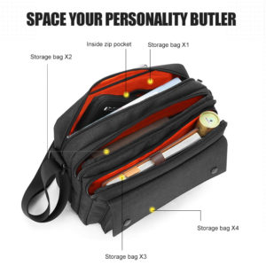 ARCTIC HUNTER τσάντα ώμου GK0075-BK με θήκη laptop 12.1”, μαύρη | Οικιακές & Προσωπικές Συσκευές | elabstore.gr