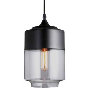 POWERTECH φωτιστικό οροφής HLL-0030, E27, Φ18, γυάλινο, μαύρο | Φωτισμός | elabstore.gr