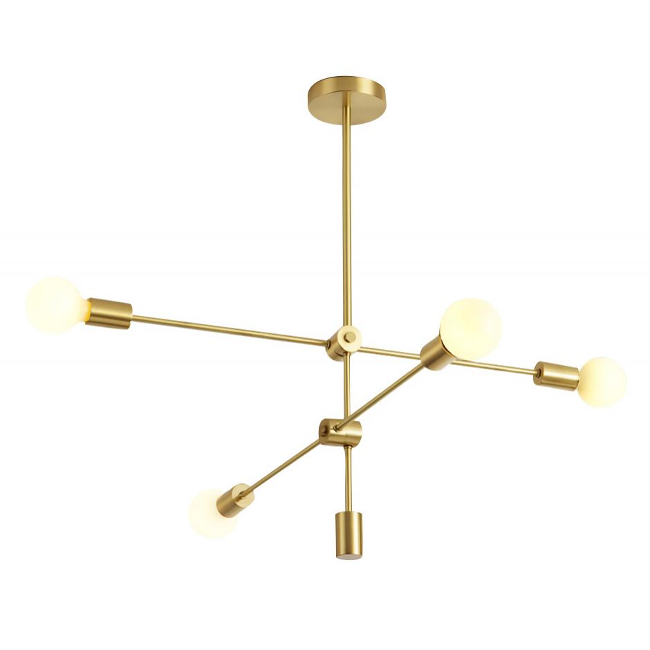 POWERTECH φωτιστικό οροφής HLL-0035, 4x E27, 100x40cm, μεταλλικό, χρυσό | eLabstore.gr POWERTECH φωτιστικό οροφής HLL-0035, 4x E27, 100x40cm, μεταλλικό, χρυσό | Φωτισμός | elabstore.gr