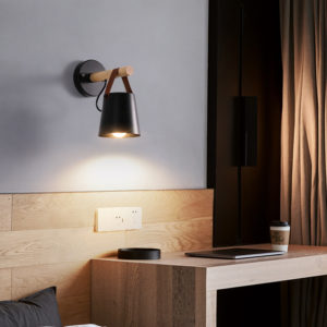 POWERTECH φωτιστικό τοίχου HLL-0039, E27, Φ13, μεταλλικό, μαύρο | Φωτισμός | elabstore.gr