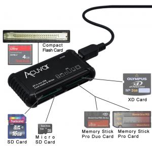 ACUVAR card reader MFALLCR1, SD/SDHC, Micro SD, CF, XD, MS/Pro, Duo Card | Συνοδευτικά PC | elabstore.gr