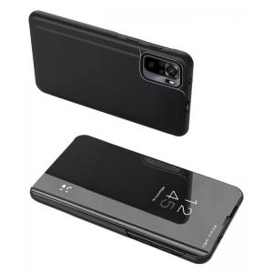 POWERTECH θήκη Clear view MOB-1605, Xiaomi Redmi Note 10/10S, μαύρη | Αξεσουάρ κινητών | elabstore.gr