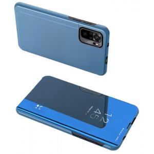 POWERTECH θήκη Clear view MOB-1606, Xiaomi Redmi Note 10/10S, μπλε | Αξεσουάρ κινητών | elabstore.gr