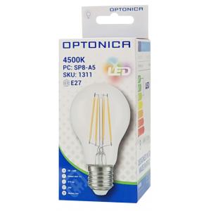 OPTONICA LED Λάμπα A60 Filament 1311, 8W, 4500K, E27, 810LM | eLabstore.gr OPTONICA LED Λάμπα A60 Filament 1311, 8W, 4500K, E27, 810LM | Φωτισμός | elabstore.gr