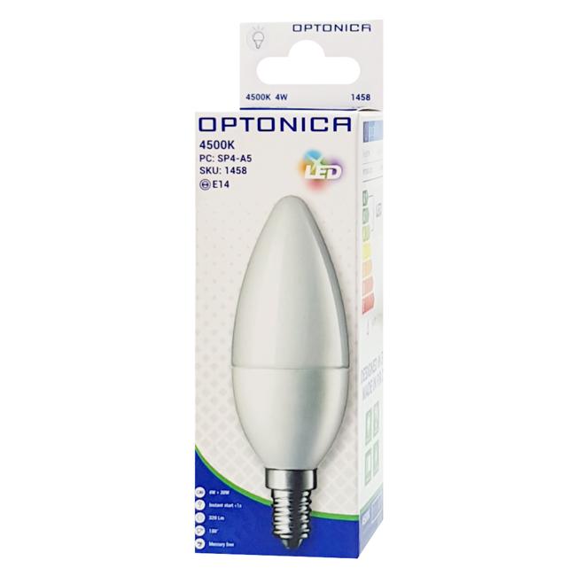 OPTONICA LED Λάμπα Candle C37 1460, 6W, 6000K, E14, 480LM | eLabstore.gr OPTONICA LED Λάμπα Candle C37 1460, 6W, 6000K, E14, 480LM | Φωτισμός | elabstore.gr