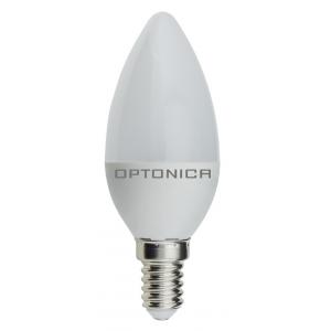 OPTONICA LED Λάμπα Candle C37 1460, 6W, 6000K, E14, 480LM | Φωτισμός | elabstore.gr