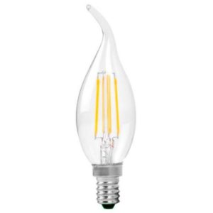 OPTONICA LED Λάμπα Candle C35T Filament 1481, 4W, 4500K, E14, 400LM | Φωτισμός | elabstore.gr