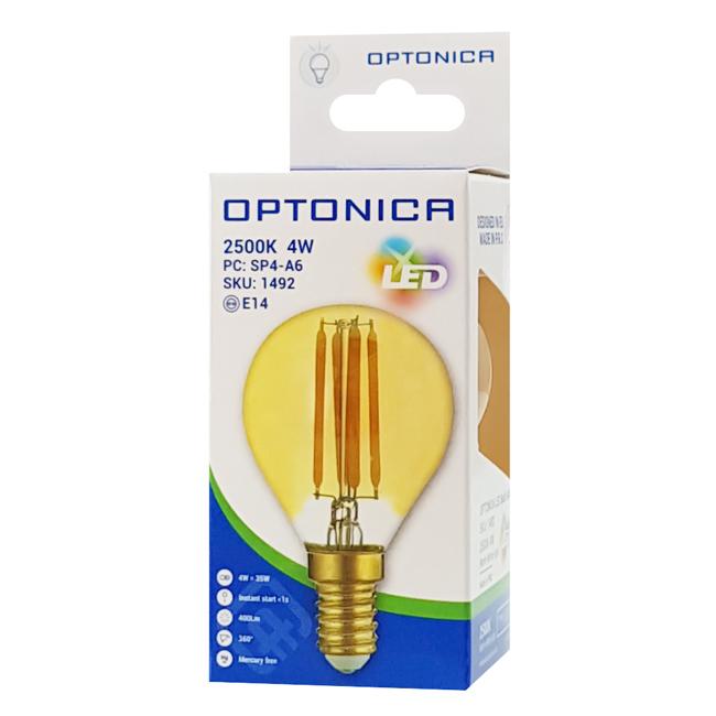 OPTONICA LED Λάμπα G45 Filament 1492, 4W, 2500K, E14, 400LM | eLabstore.gr OPTONICA LED Λάμπα G45 Filament 1492, 4W, 2500K, E14, 400LM | Φωτισμός | elabstore.gr