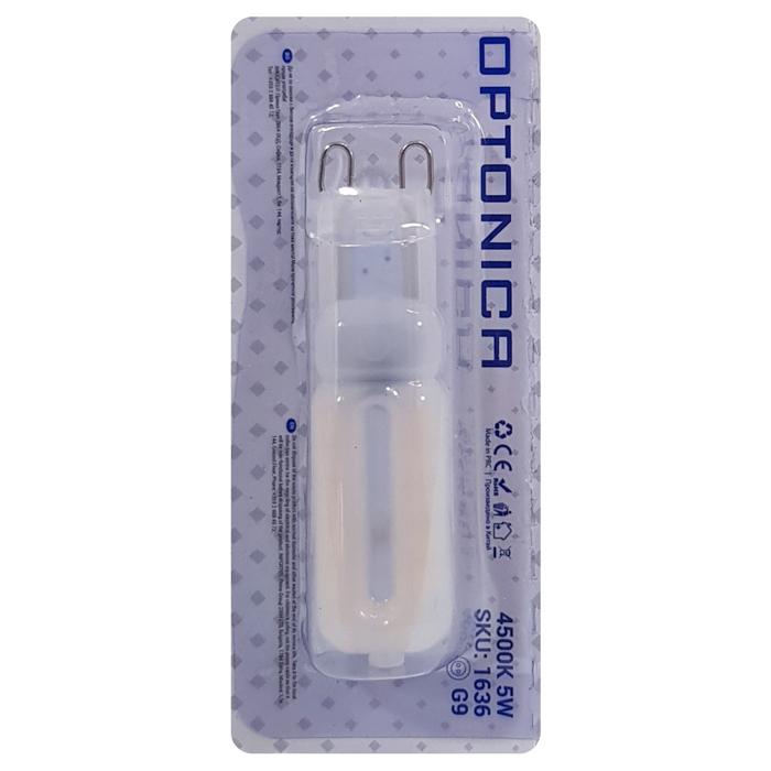 OPTONICA LED Λάμπα 1636, 5W, 4500K, G9, 400LM | eLabstore.gr OPTONICA LED Λάμπα 1636, 5W, 4500K, G9, 400LM | Φωτισμός | elabstore.gr