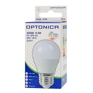 OPTONICA LED Λάμπα G45 1814, 8.5W, 4500K, E27, 806LM | Φωτισμός | elabstore.gr