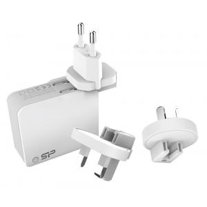 SILICON POWER φορτιστής τοίχου WC104P, 4x USB, UK/EU/AU/US, 4.4Α, λευκός | eLabstore.gr SILICON POWER φορτιστής τοίχου WC104P, 4x USB, UK/EU/AU/US, 4.4Α, λευκός | Αξεσουάρ κινητών | elabstore.gr