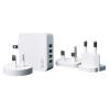SILICON POWER φορτιστής τοίχου WC104P, 4x USB, UK/EU/AU/US, 4.4Α, λευκός | eLabstore.gr SILICON POWER φορτιστής τοίχου WC104P, 4x USB, UK/EU/AU/US, 4.4Α, λευκός | Αξεσουάρ κινητών | elabstore.gr