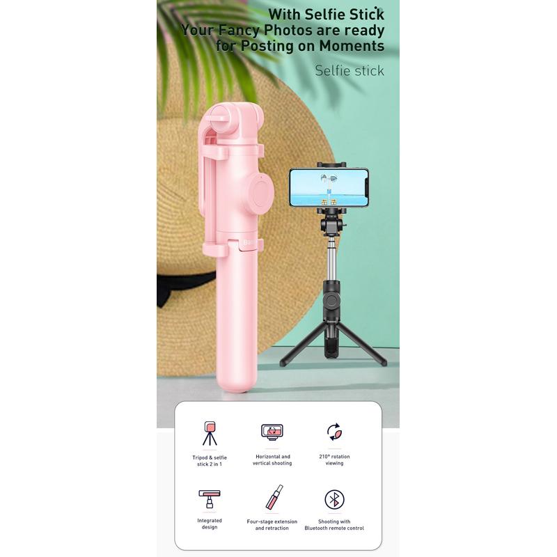 BASEUS selfie stick με τρίποδο SUDYZP-E01, εώς 65cm, μαύρο | eLabstore.gr BASEUS selfie stick με τρίποδο SUDYZP-E01, εώς 65cm, μαύρο | Αξεσουάρ κινητών | elabstore.gr