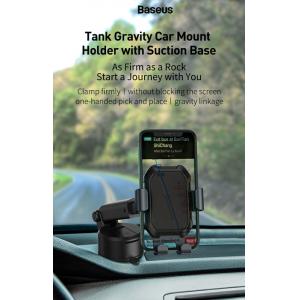 BASEUS βάση smartphone για αυτοκίνητο Tank Gravity SUYL-TK01, μαύρη | Αξεσουάρ κινητών | elabstore.gr