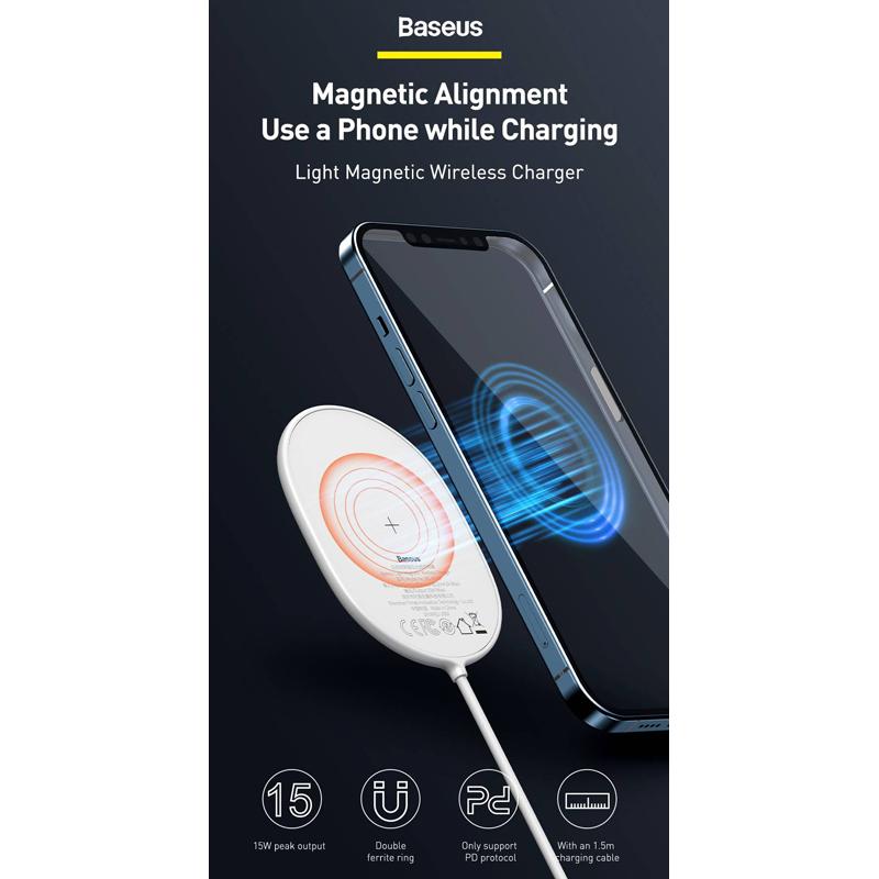 BASEUS ασύρματος φορτιστής WXQJ-01, 15W, μαύρος | eLabstore.gr BASEUS ασύρματος φορτιστής WXQJ-01, 15W, μαύρος | Αξεσουάρ κινητών | elabstore.gr