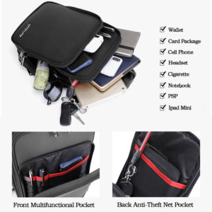 ARCTIC HUNTER τσάντα Crossbody XB00111-BK, αδιάβροχη, μαύρη | Οικιακές & Προσωπικές Συσκευές | elabstore.gr