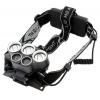 Φακός κεφαλής Cree XML T6 ZD24B, 5x LED, 5000LM, μαύρος | Φωτισμός | elabstore.gr