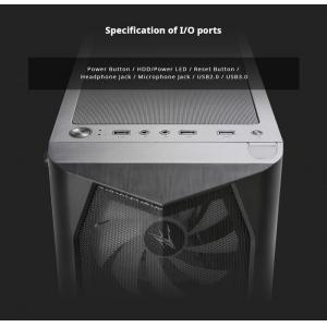 ZALMAN PC case ATX mid tower N4, 396x204x446mm, 6x RGB fans | PC & Αναβάθμιση | elabstore.gr