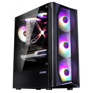ZALMAN PC case ATX mid tower N4, 396x204x446mm, 6x RGB fans | PC & Αναβάθμιση | elabstore.gr
