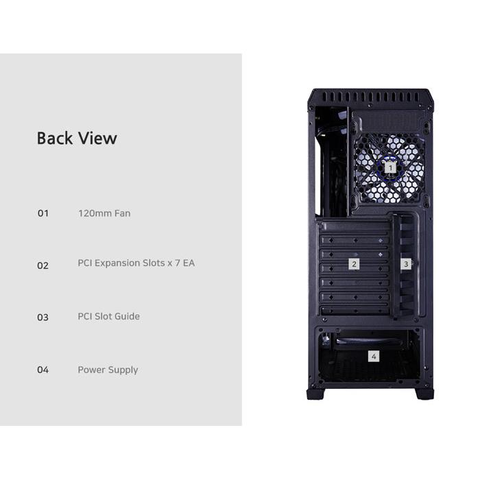 ZALMAN PC case ATX mid tower N5TF, 432x200x450mm, 4x RGB fans | eLabstore.gr ZALMAN PC case ATX mid tower N5TF, 432x200x450mm, 4x RGB fans - Image 6