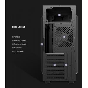 ZALMAN PC case ATX mid tower T8, 394.5x200x423mm, 1x fan | eLabstore.gr