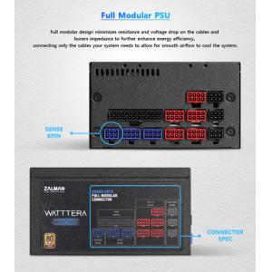 ZALMAN τροφοδοτικό Watttera 800W ZM800-EBTII, Active PFC, 80 Plus Gold | PC & Αναβάθμιση | elabstore.gr