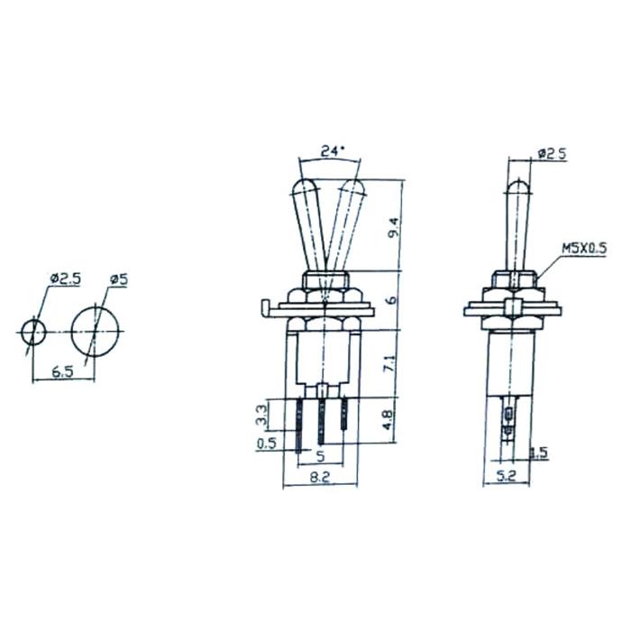 GOOBAY διακόπτης 10014, 3-pin, ON-ON, 3A 125V, 5τμχ | eLabstore.gr GOOBAY διακόπτης 10014, 3-pin, ON-ON, 3A 125V, 5τμχ | Εργαλεία | elabstore.gr