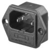 GOOBAY AC chassis plug 11261, με ασφάλεια | Εργαλεία | elabstore.gr