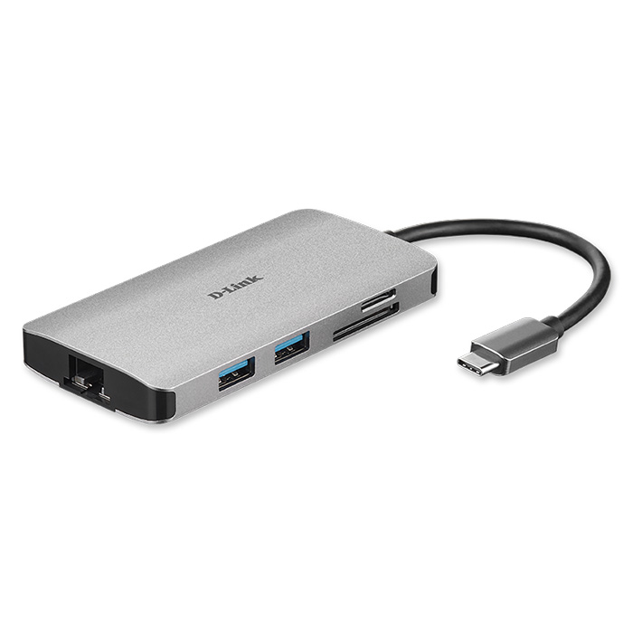 D-LINK DUB-M810 8-in-1 USB-C Hub with HDMI/Ethernet/Card Reader/Power Delivery | ΠΕΡΙΦΕΡΕΙΑΚΑ Η/Υ & LAPTOP | elabstore.gr