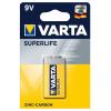 VARTA Superlife Zinc Carbon μπαταρία 42338, 6F22 9V, 1τμχ | Μπαταρίες | elabstore.gr